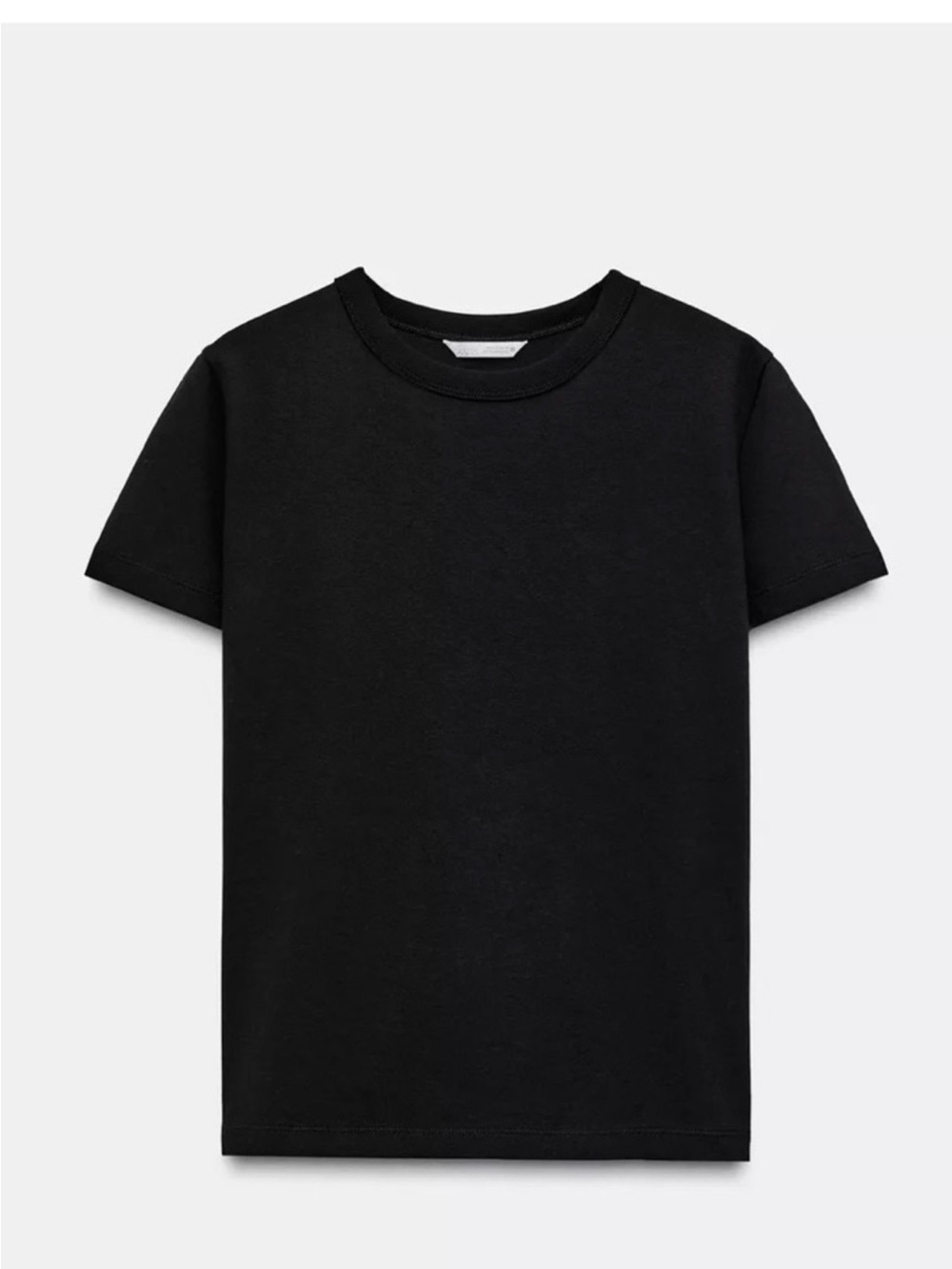 ZARA Interlock Black Tee- NWT